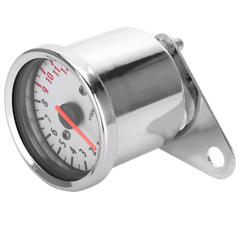 Motorcycle 13000 RPM Tachometer Gauge, 12V Automotive Replacement Tachometers LED