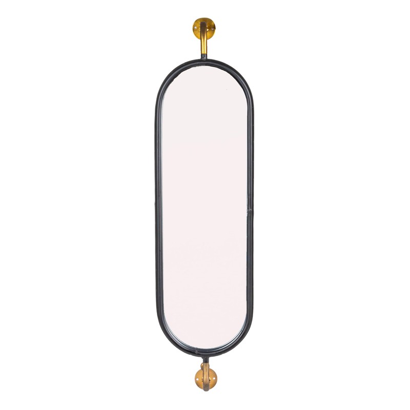 Creative Co-Op Swivel Wall Mount Metal Mirror with Brackets