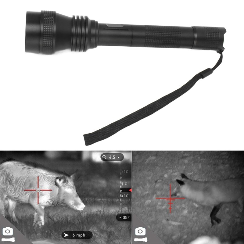 IR Flashlight Zoomable Waterproof Night Vision 850nm Infrared Flashlight for
