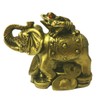 GJ Feng Shui Money Frog On Elephant for Strength and