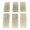 6Pcs Door Stoppers Rubber Wedge Stops Windproof Crashproof Fluorescent for