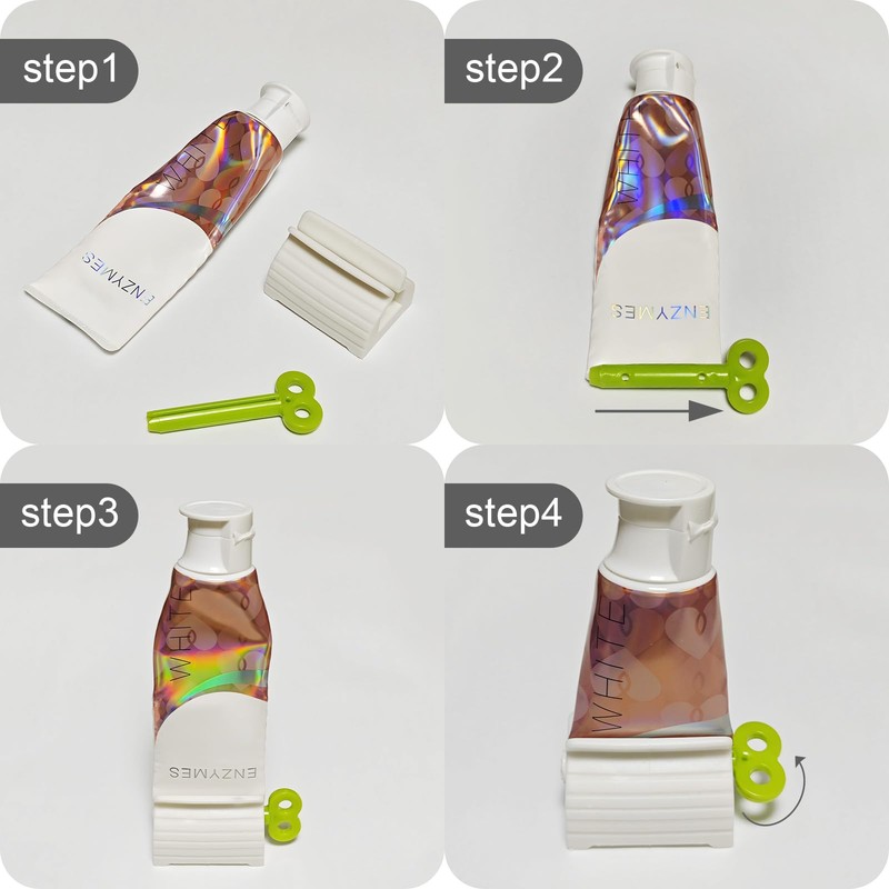 TFJAYTOO 6 PACK Toothpaste Squeezer, Toothpaste Squeezer Rollers，Toothpaste Tube Squeezers