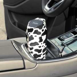 A ABSOPRO Car Trash Can Portable 3.5" Width 7.9" Height Trash Bin Plastic Black White 1 Pcs