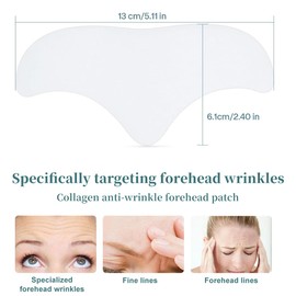 VPOUERY Silikon-Narbenpflaster für Gesicht & Stirn - silikon narbenpflaster für gesicht, silikonpflaster gegen falten, falten tape gesicht straffung, Anti-Falten-Patches mit Hyaluron - - 20 Stück