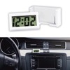 JOYCOURT Small Electronic Dashboard Car Time Clock Self-Adhesive Mini Car