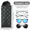 Sightor Sunglasses Case, 2 Pcs Soft Eyeglass Cases Checkered Sunglass