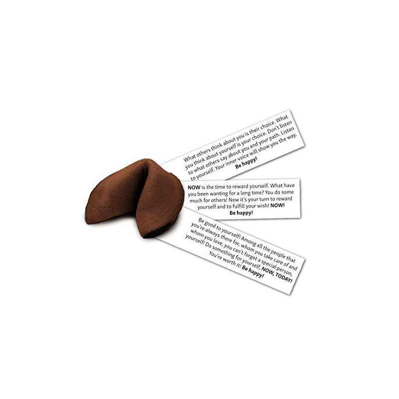 Happy Birthday Chocolate Flavored Fortune Cookie - 10 Cookies per