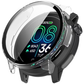 FTRONGRT Case Compatible with Coros Pace Pro, PC + Screen Film, Scratch-Resistant, All-Inclusive Protective Case Compatible with Coros Pace Pro. Transparent