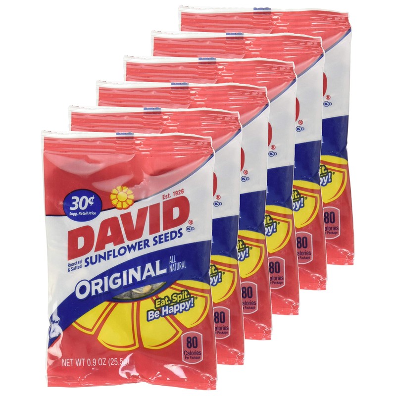 David Seed SunFlower Seeds, Original, 0.9 Ounce, 36 pack