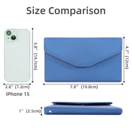 ZOPPEN Passport Holder Women/Men, Multi-purpose Rfid Blocking Travel Passport Wallet (Ver.4) Travel Essentials Tri-fold Document Organizer Holder, (#31 Honolulu Blue)