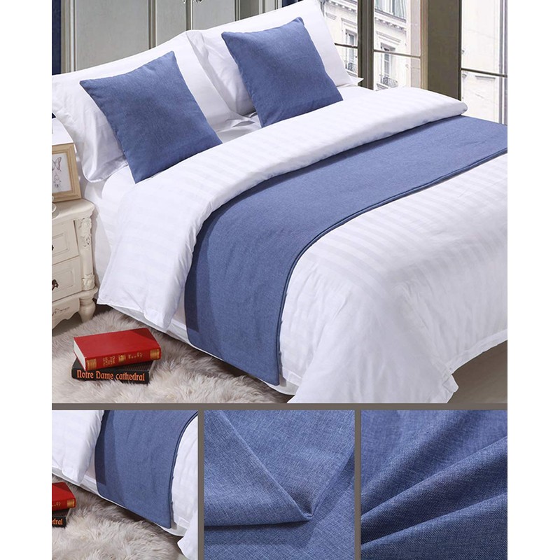 Mengersi - Funda protectora para cama sólida para recámara, hotel,