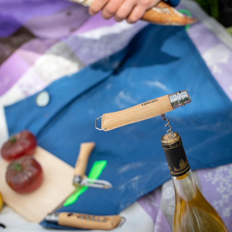 Opinel Nomad Camping Kitchen Utensil Kit, Includes No.12 Serrated Knife,
