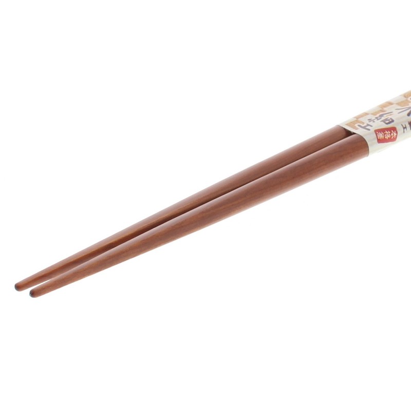 Ishida Chopsticks Set of Woodcraft, Polka Dot, Wooden (Natural Wood),