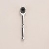 FLZOSPER 1/4" Drive Socket Ratchet Wrench,6" Quick-Release Composite Offset Ratchet,