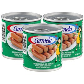 Carmela Chicken Sausage and Bouillon, Natural Smoke Flavor, 5 oz (Pack of 3)