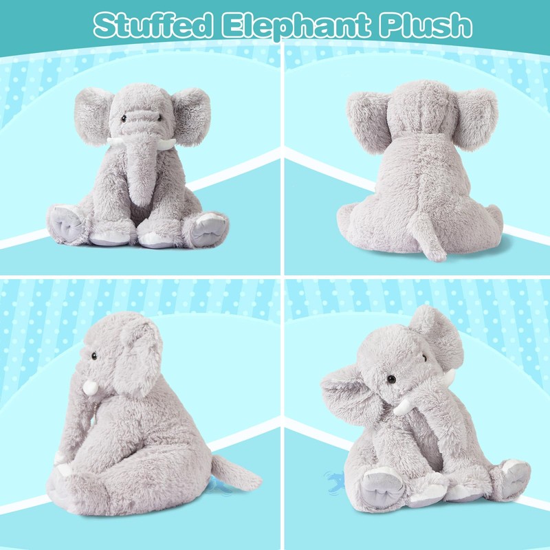 NXNYNZ 18in Elephant Stuffed Animals,Soft Elephant Plushies Toys Doll Cute