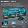Wired Keyboard and Mouse Combo - Large Print Light Up