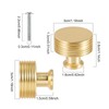 TRIXES 4PK Matte Gold Drawer Knobs - Decorative Cabinet Drawers