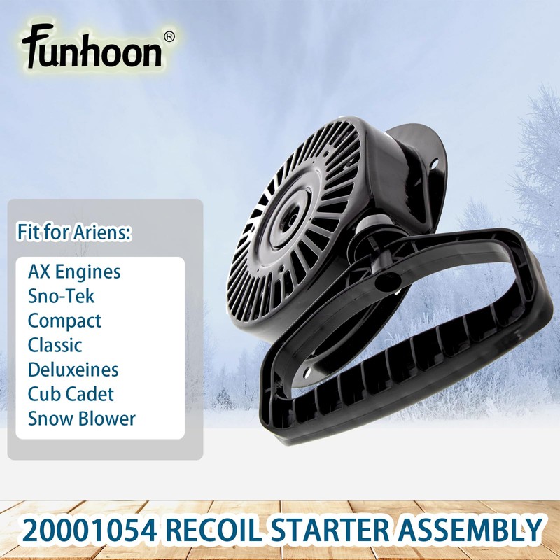 Funhoon 20001054 Pull Cord Recoil Starter Assembly for Ariens SNO-Tek,