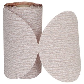 Norton 66261131479 6 In. A2750P No-Fil Aluminum Oxide Paper PSA Discs Roll, Medium, P120 Grit, 6 pack