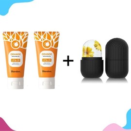 Natural Orange Peel Gel - Gentle Exfoliation for Face & Body - 50g:_Cooling & Hydrating Set