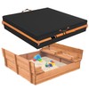 Sandbox Cover, Outdoor Large Sandbox Cover for Preschoolers, Waterproof Square
