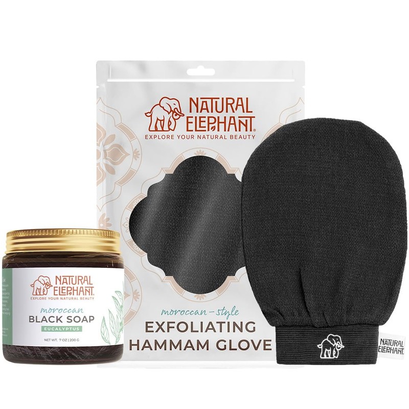 Natural Elephant Jabón Negro Marroquí 200 G (7 Oz) Y
