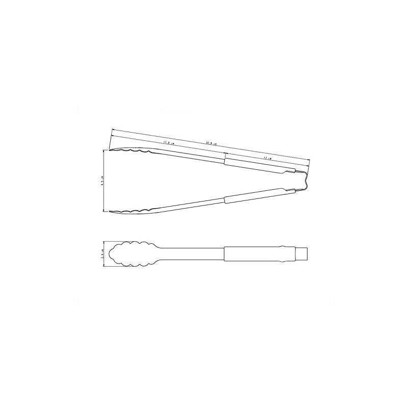 25057/160 Uti Liter Multi Tongs, 12", Gray