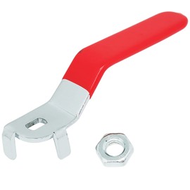 Iron Steel Ball Valve Handle for DN32 Ball Valve,Valve Switch Handle,Ball Valve Handle Accessories(2pcs,Red 6x10mm)