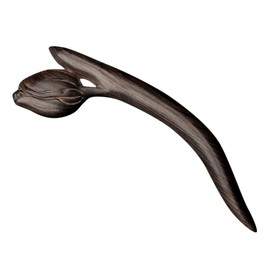 minkissy Unique Ebony Hairpin Wooden Hair Stick Hair Bun Accessory Stylish for Formal Special Occasions