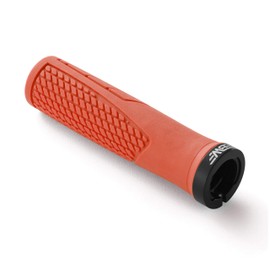 BW USA Ergo-Lock MTB Grips – Comfortable Ergonomic Lock-On Bike Handlebar Grips – Great for MTB, Beach Cruiser and Commuter Bikes - Orange