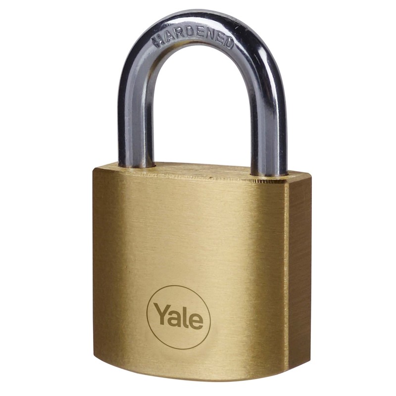 Yale Y110B/30/115/1/B Brass Padlock, 30 mm, 1 Box, 30mm