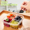 Ausune 25PCS Bento Snack Containers 4 Compartment Snack Box Portion