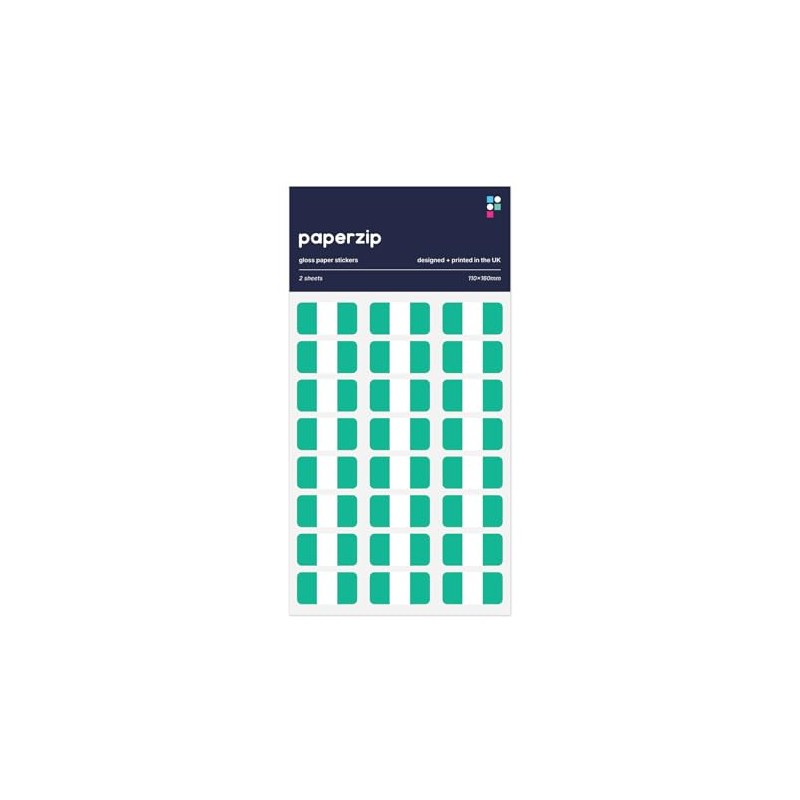 PAPERZIP - Nigeria Flags – 48 Stickers for Business, Schools,