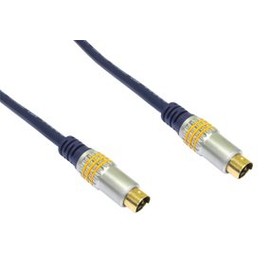 Aptii OFC 10m S-Video 4pin Svideo SVHS TV PC Cable Lead HQ OFC Male to Male