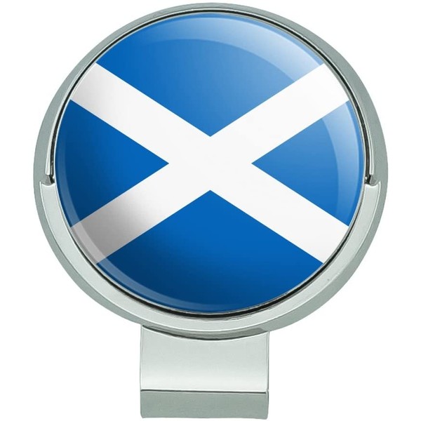 GRAPHICS & MORE Scotland Scottish Country Flag Golf Hat Clip with Magnetic Ball Marker