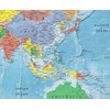 24x36 World and USA Classic Premier 3D Two Wall Map