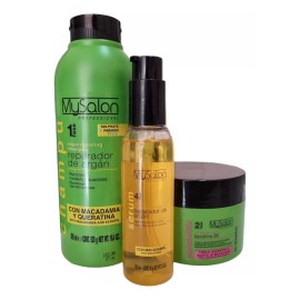 Mysalon Kit Mysalon Shampoo Reparador De Argan + Mascarilla + Serum