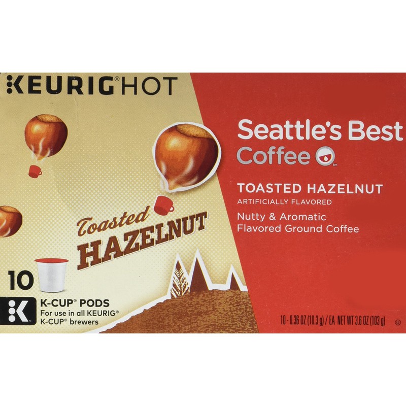 Starbucks Seattle's Best Coffee Toasted Hazelnut K-Cup for Keurig Brewers,