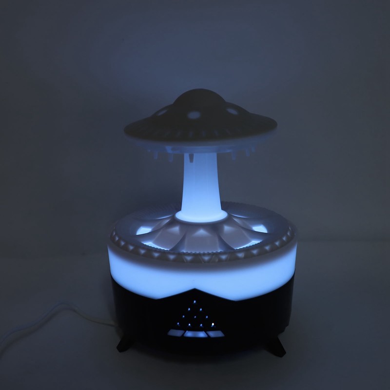 Water Drip Aromatherapy Diffuser 7 Color Light Mushroom Rain Humidifier