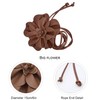 TeeYee PU Leather Large Flower WaistBand Bohemian Style Decorative Waist