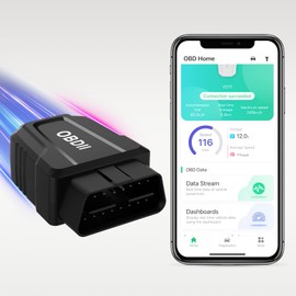 OBD2 Scanner Bluetooth, Comprehensive Wireless OBD2 Scanner Diagnostic Tool for Vehicles, Fixed Car Diagnostic Tool for iOS/Android