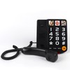 EBTOOLS Teléfono con Cable de Botón Grande con Timbre Extra