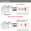 Greluma 3PCS 110V/220V PIR Infrared Sensor Switch Mini Infrared Motion