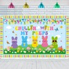 Chillin with My Peeps Backdrop 72''x44'' Large Size Easter Bunny