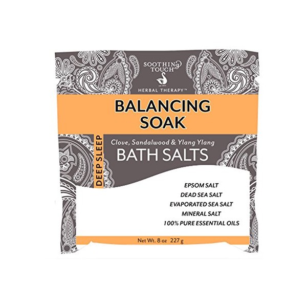 Soothing Touch Balancing Soak Bath Salts Pouch, Clove, 8 Oz