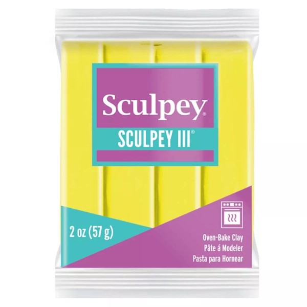 Polyform Sculpey III Oven-Bake Clay 2oz-Lemonade