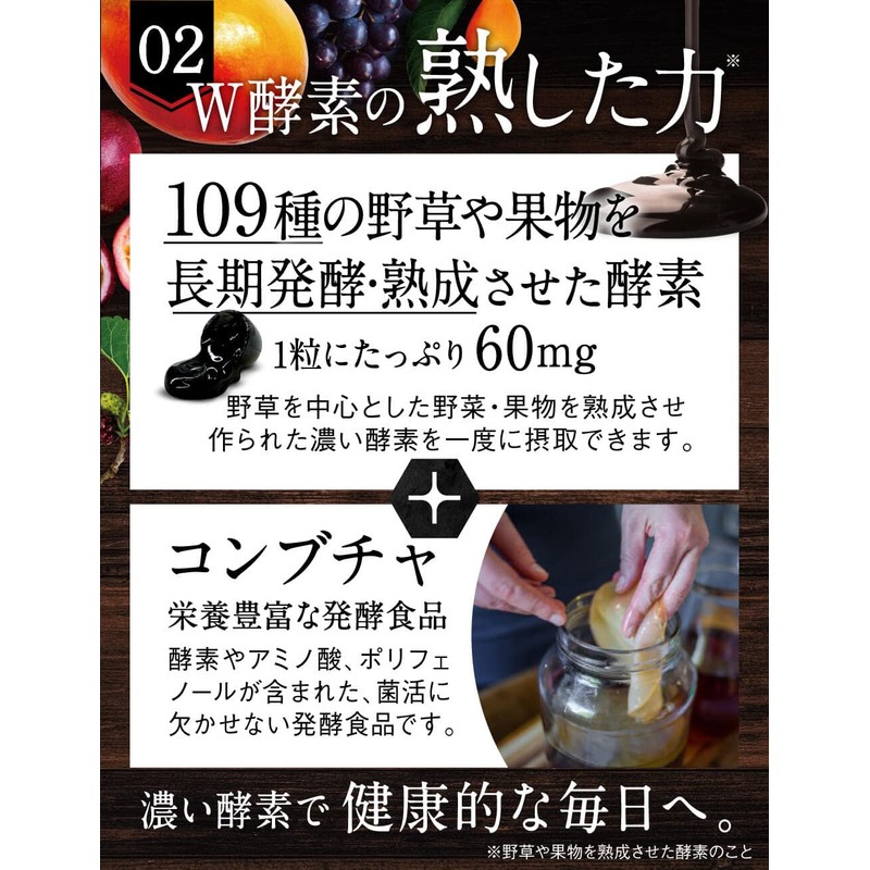 【3袋セット】炭酵素ファイバー チャコール サプリ 酵素 ノニ サラシア 食物繊維 コンブチャ KUROBIO