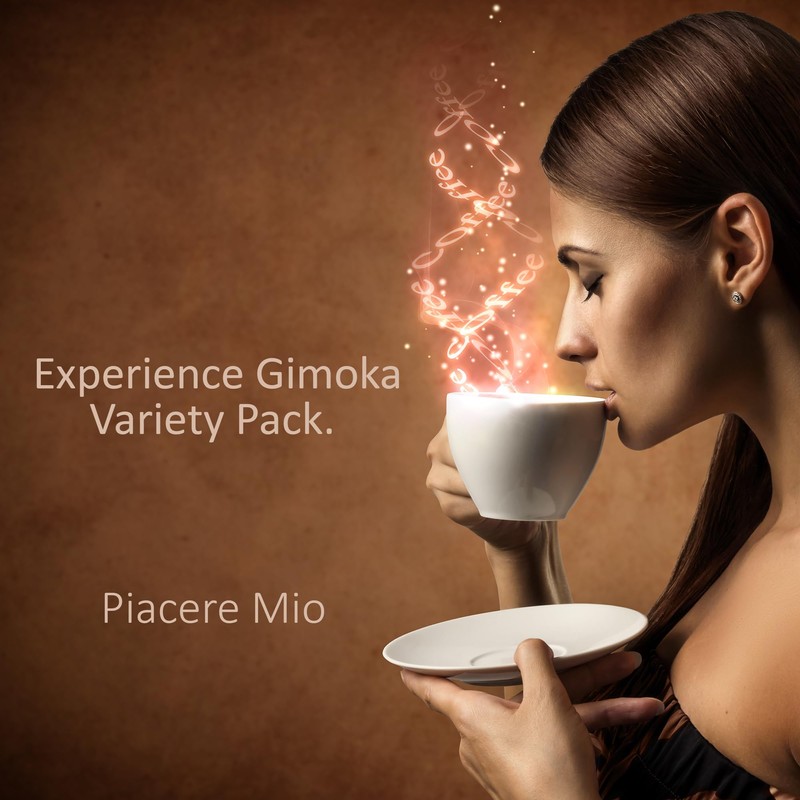 GIMOKA PREMIUM BLENDS Coffee Capsules Compatible with Nespresso Machines, 100