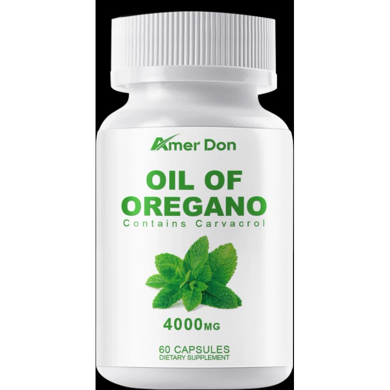 4000mg Pure Wild Oregano Oil Capsules 84% High Strength Carvacrol